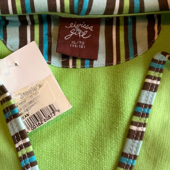 Eivissa Girl Bright Green Swim Coverup Size XL (14/16), NWT - Picture 7 of 15
